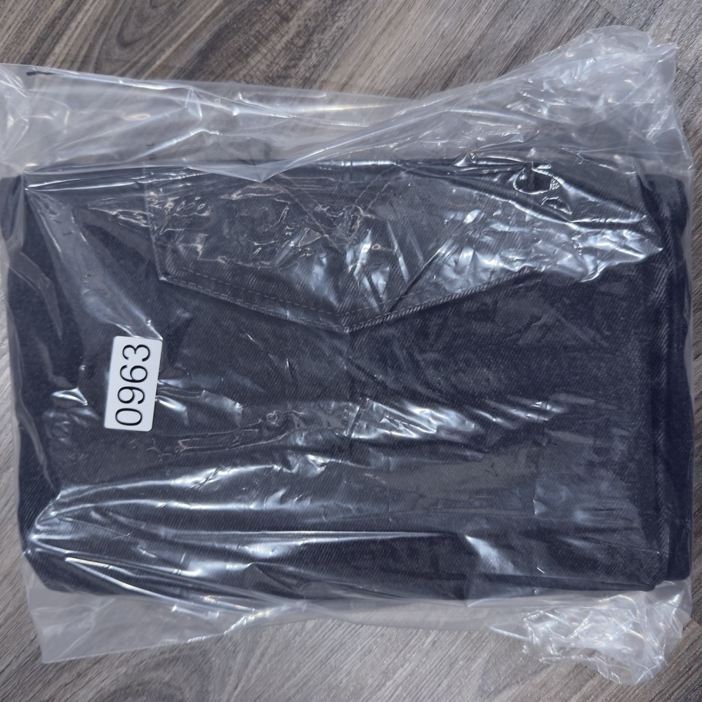 Levi's 505 Black Regular Fit Straight Leg Denim Jeans Men's Size 38x32(tag34) - Picture 8 of 8
